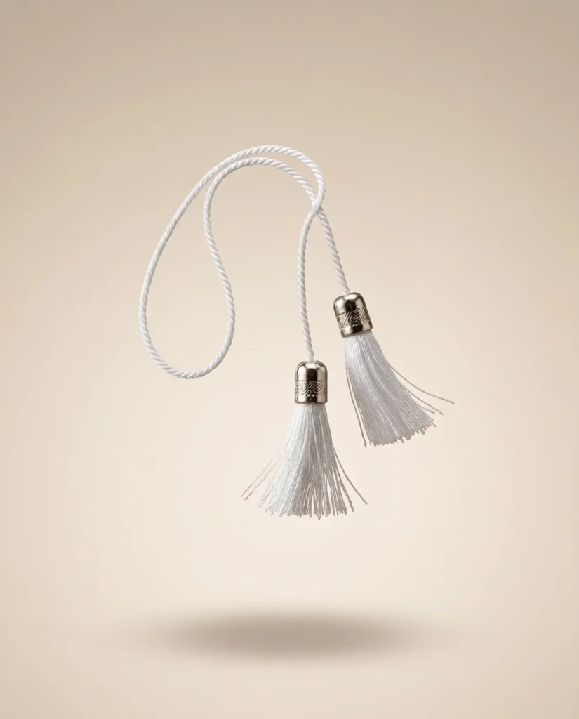kit 5 tassels decorativos fendi com detalhe dourado
