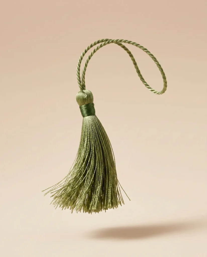 kit 5 tassels decorativos fendi com detalhe dourado